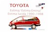 Click here to see more details about / buy this Toyota Estima / Emina / Lucida, '90 - '00 English Language Owners Handbook