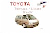 Click here to see more details about / buy this Toyota Townace / Litace, all models, '85 - '97 English Language Owners Handbook